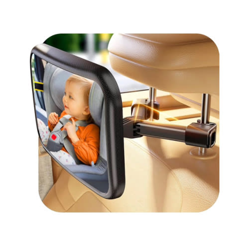 Baby Car Mirror for Baby Hook Clip Design Never Shake Baby Mirror for Car Seat