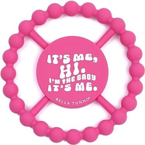 Baby Teether by Bella Tunno, Silicone Teethers for Babies 3-6 Months, 6-12 Months, Baby Toys, Pacifier, Teething Relief, Boys, Girls, It's Me Hi