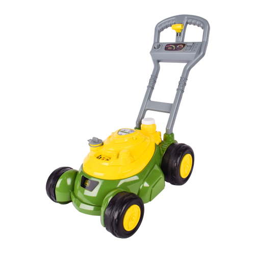 John Deere Bubble-N-Go Toy Lawn Mower, Realistic Design, Mechanical Sounds, No Batteries Required, Ages 3+ Years