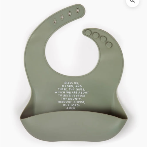 Meal Blessing Silicone Bib