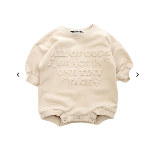 All Of Gods Grace In One Tiny Face Bubble Jumpsuit