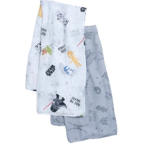 Star Wars 2-Pack Cotton Muslin Newborn Baby Swaddle Blankets