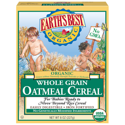 Earth's Best Organic Baby Oatmeal Cereal, 8 oz Box