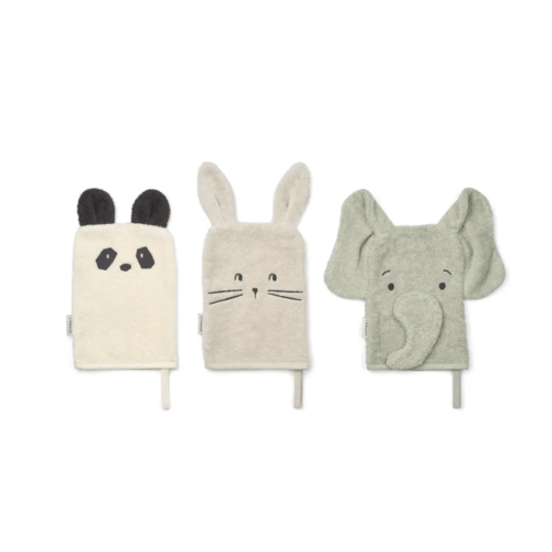Sylvester animal washcloths - Set of 3