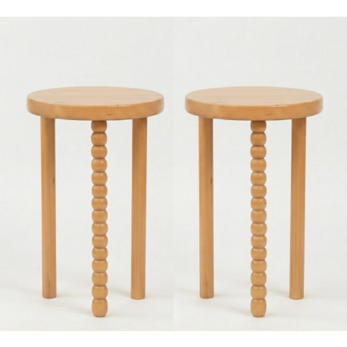 17 Stories Caspar Wood Side Table (Set of 2) & Reviews | Wayfair