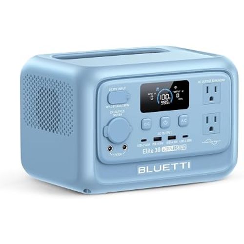 BLUETTI Elite 30 V2 Portable Power Station 288Wh 600W LFP Solar Generator