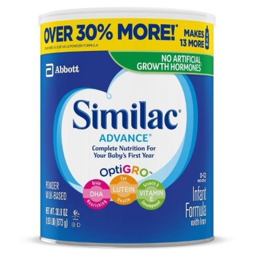 Similac Advance Infant Formula With Iron Powder - 30.8oz