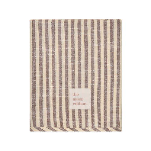 Lemon Sorbet Stripe Linen Baby Blanket – The Muse Edition