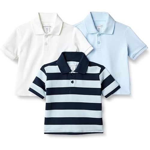 Amazon Essentials Baby-Boys Cotton Spandex Polo Shirt
