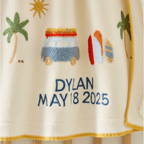 Surf Shack Baby Blanket