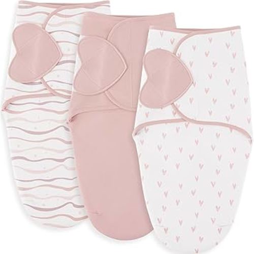 Susurration Swaddles for Newborns, 100% Cotton Baby Swaddle Sleep Sack, with Adjustable Velcro, Breathable and Durable Unisex Swaddle Sleep Sack, 3 Pack