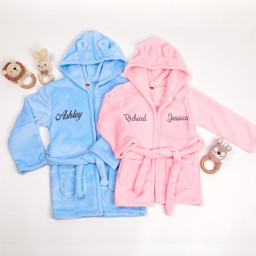 Personalized Baby Embroidered Robe,Toddler Bath robe, Kids Dressing Gown,Great Newborn Gift,Baby Shower Gift,Embroidered Baby Gift,Baby girl