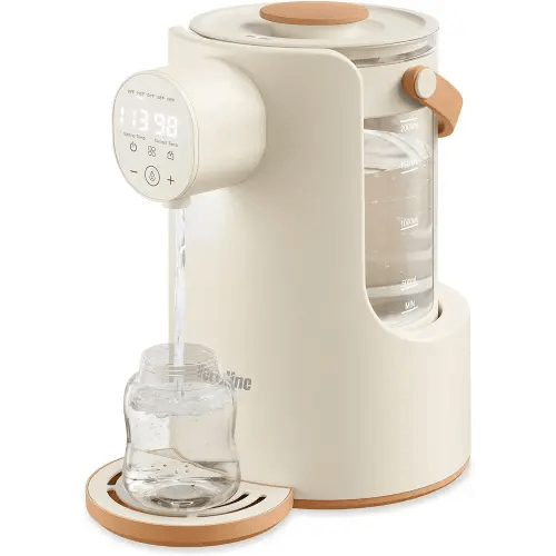 Instant Water Warmer, 2L Baby Formula Dispenser, 5 Temperature Control & 7x24H Keep Warm, Baby Bottle Warmer with Night Light, Hot Water Dispenser for All Bottles, Detachable Glass Tank