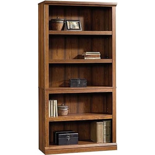 Sauder Select Collection 5-Shelf Bookcase, Washington Cherry finish