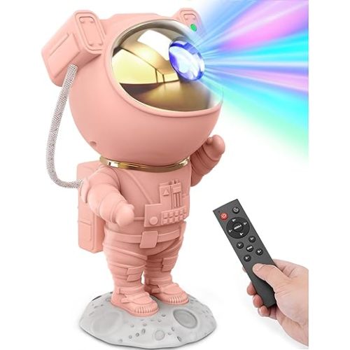 Mooyran Exclusive Astronaut Galaxy Projector - Special Limited Edition Star Lights for Bedroom Astronaut Space Projector, Starry Ceiling Lamp with Timer & Remote, Adults Room Decor