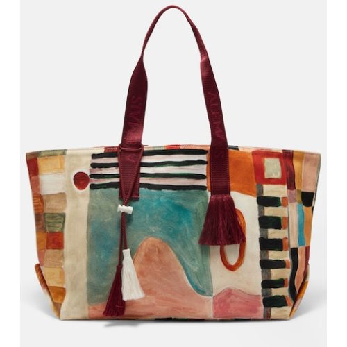 x LRNCE Michelle Large printed canvas tote bag