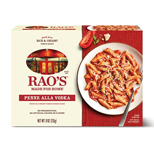 Rao's Made for Home Penne alla Vodka, Frozen Meals, 9 oz, Premium Quality Italian Tomatoes and Pasta