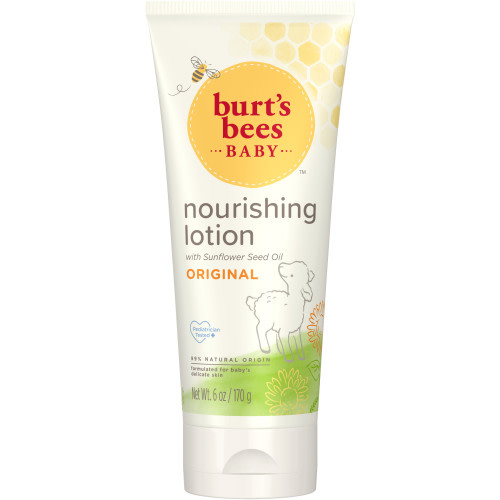Burt's Bees Baby Nourishing Lotion with Sunflower Seed Oil, Original Scent, 6 Ounces