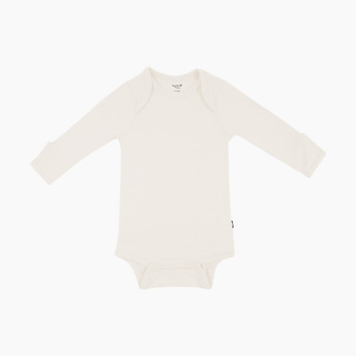 Kyte Baby Long Sleeve Bodysuit - Oat, 0-3 M