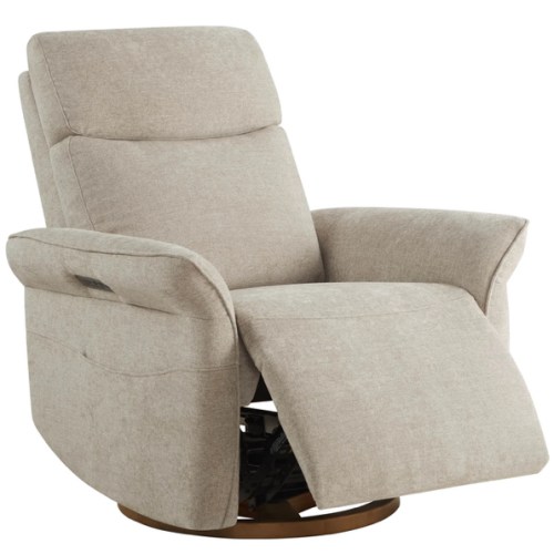 Vinca Power Swivel Nursery Glider Recliner with Power Lumbar & Headrest