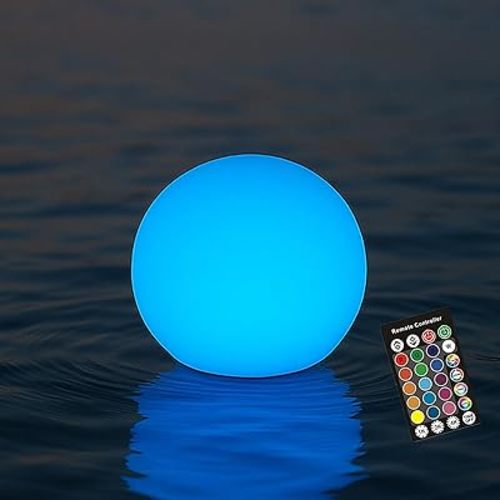 LED Ball Light,4-Inch Cordless Orb Light with Remote,16 Color Changing Night Light for Kids,Rechargeable Mood Lamp,IP68 Waterproof for Home,Party,Pool,Christmas Decor