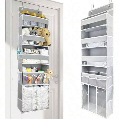 1pc, 19Pockets Hanging Purse Handbag Organizer Clear Hanging Shelf Bag Collection Storage Holder Purse Bag Wardrobe Closet Space Saving Organizers Decor, Room Decorations, Decorations, Decor, Storage, Organizer Dress Pants Shoes Jeans Boots Skirt Bedroom,