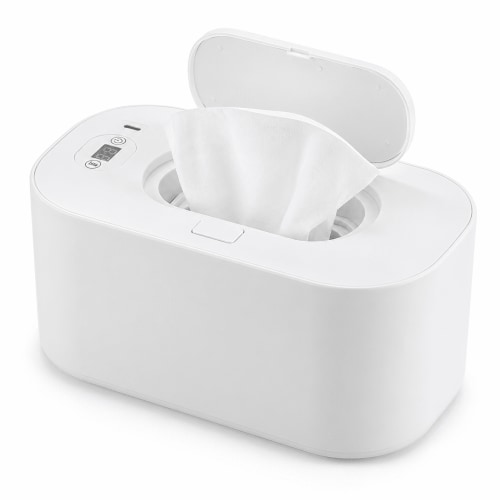 Baby Wipe Warmer,Baby Wet Wipes Warmer Dispenser with Digital Display,Wipes Warmer Dispenser,PP Intelligent Adjustable Temperature Safe To Use Infant Wipes Heater Wireless Car Charging(white)