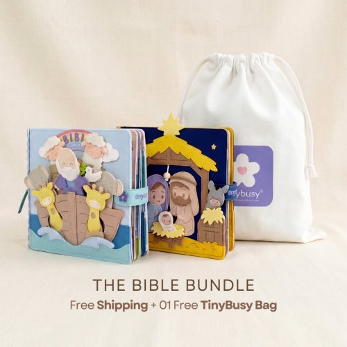 Bible Bundle: Old Testament Stories & Christmas Bible Stories Quiet Books