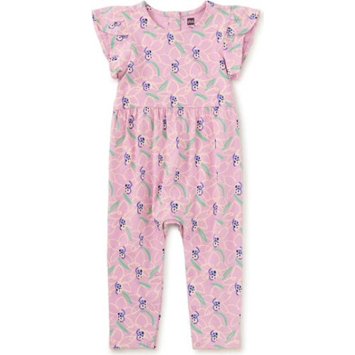Tulip Sleeve Baby Romper, 3-6M