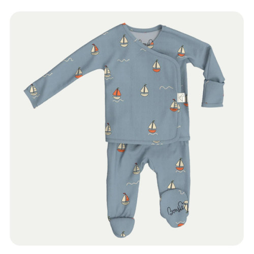 Footie - Ahoy Baby – Bonsie Skin to Skin Babywear