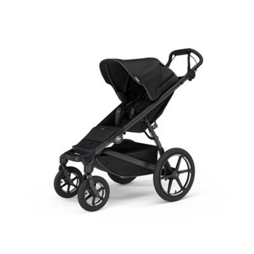 Thule Urban Glide 4-Wheel Stroller - Black: Single Configuration, 3-Point Harness, 49 lb Max Capacity, Full-Size