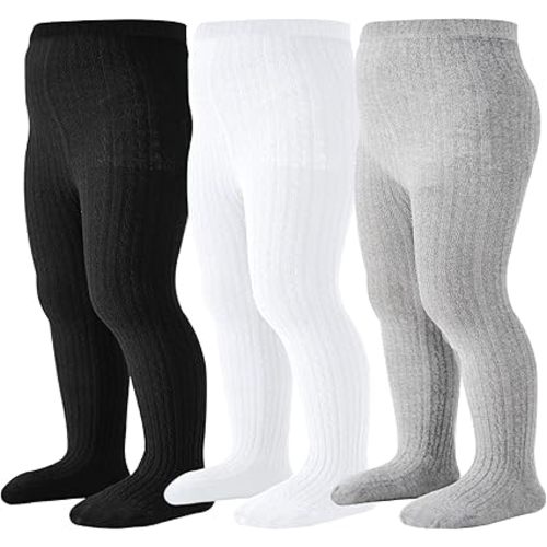 Baby Tights Toddler Cable Knit Tights Cotton Warm Leggings |6-12 months | Pantyhose Soft Stockings