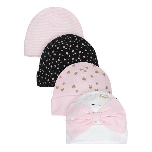 Baby Girls' 4-Pack Organic Princess Caps
– Gerber Childrenswear