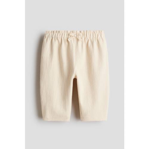 TEXTURED COTTON PANTS