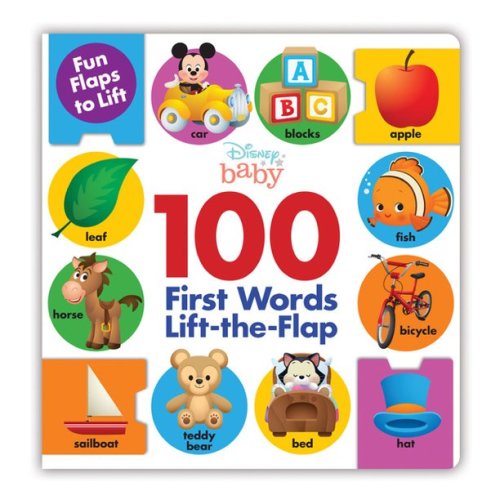 Disney Baby 100 First Words Lift-The-Flap (Board book) - Disney Baby 100 First Words Lift-The-Flap (Board book)