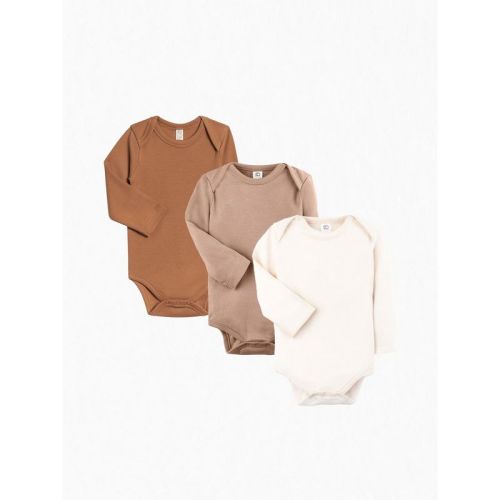Colored Organics 3-Pack Classic Long Sleeve Bodysuit Bundle