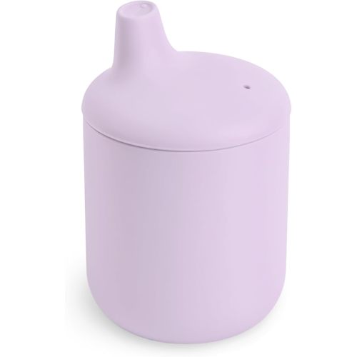 mushie 100% Silicone Baby Sippy Cup | 6 Months+ (Soft Lilac)