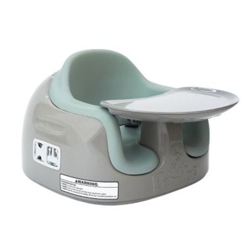 Bumbo Baby Infant Toddler Soft Foam Multi Seat with Removable Tray and Safety Buckle Straps for Kids' - 6-36m - Agave on Breige