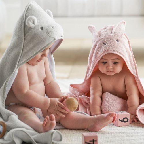 Super Soft Animal Baby Hooded Towel & Washcloth Set Collection