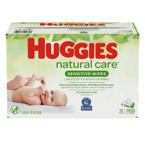 Huggies Natural Care Sensitive Unscented Baby Wipes (768 Count)