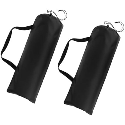 Camping Chair Bag Replacement, Folding Chair Carry Bag Tear-Resistant Portable with Shoulder Strap & Drawstring 26 x 10 & 2Pcs & Black - Fit for (Camp Chairs/Hammock/Tripod)