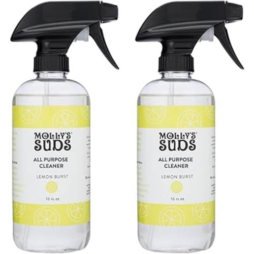 Molly's Suds All Purpose Cleaner | Multi Surface Household Spray (Powerful, Versatile) | Clean, Simple Ingredients | Lemon Burst, 16 oz (2 Pack)