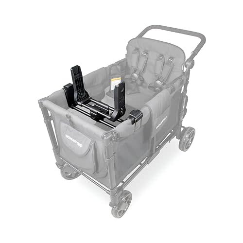 WonderFold Car Seat Adapter for Stroller Wagon - Infant Car Seat Adapter with Secure Attachment - Works with Removable Benches - Easy to Install - Fits the W4 - Compatible with Cybex/Nuna/Maxi-Cosi