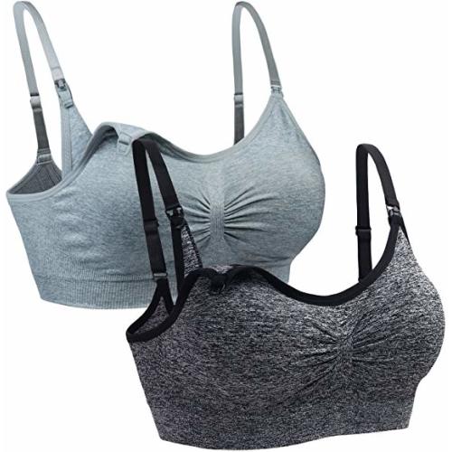 2PACK Nursing Bra Wireless Bra Women's Sleeping Maternity Bra Breastfeeding Bra
