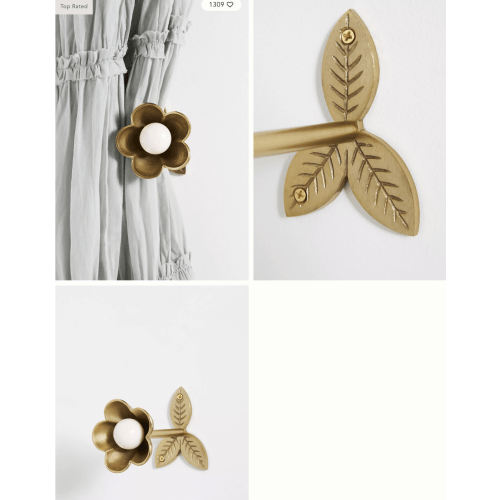 Nena Flower Tieback | AnthroHome