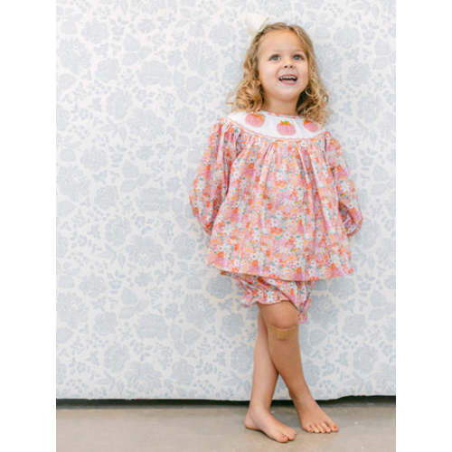 Poppy Kids Co Baby Girls' Allie Pumpkin Diaper Cover Set