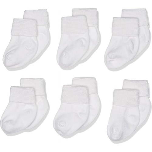 Jefferies Socks Classic Baby Bootie Turn Cuff Socks 6 Pair Pack