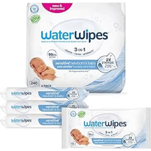 WaterWipes Original Baby Wipes Unscented Hypoallergenic for Sensitive Skin