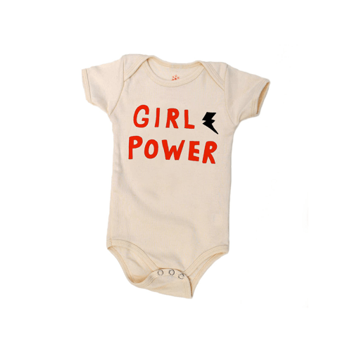 Girl Power Natural Organic Onesie