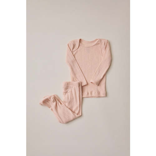 Blush Pointelle Baby Sleep Set